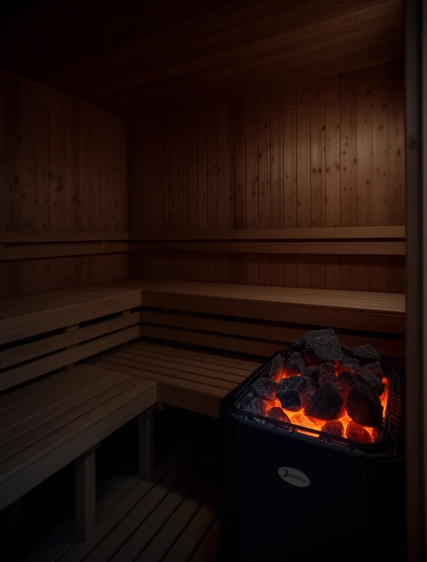 Hammam steam room with mosaic tiles